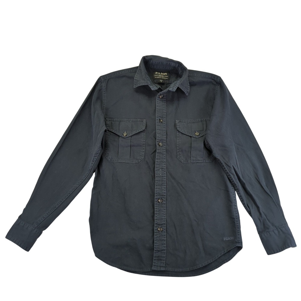 Filson Northwest Flannel Shirt Mens XS Navy Long Sleeve‎ Pocket Cotton
